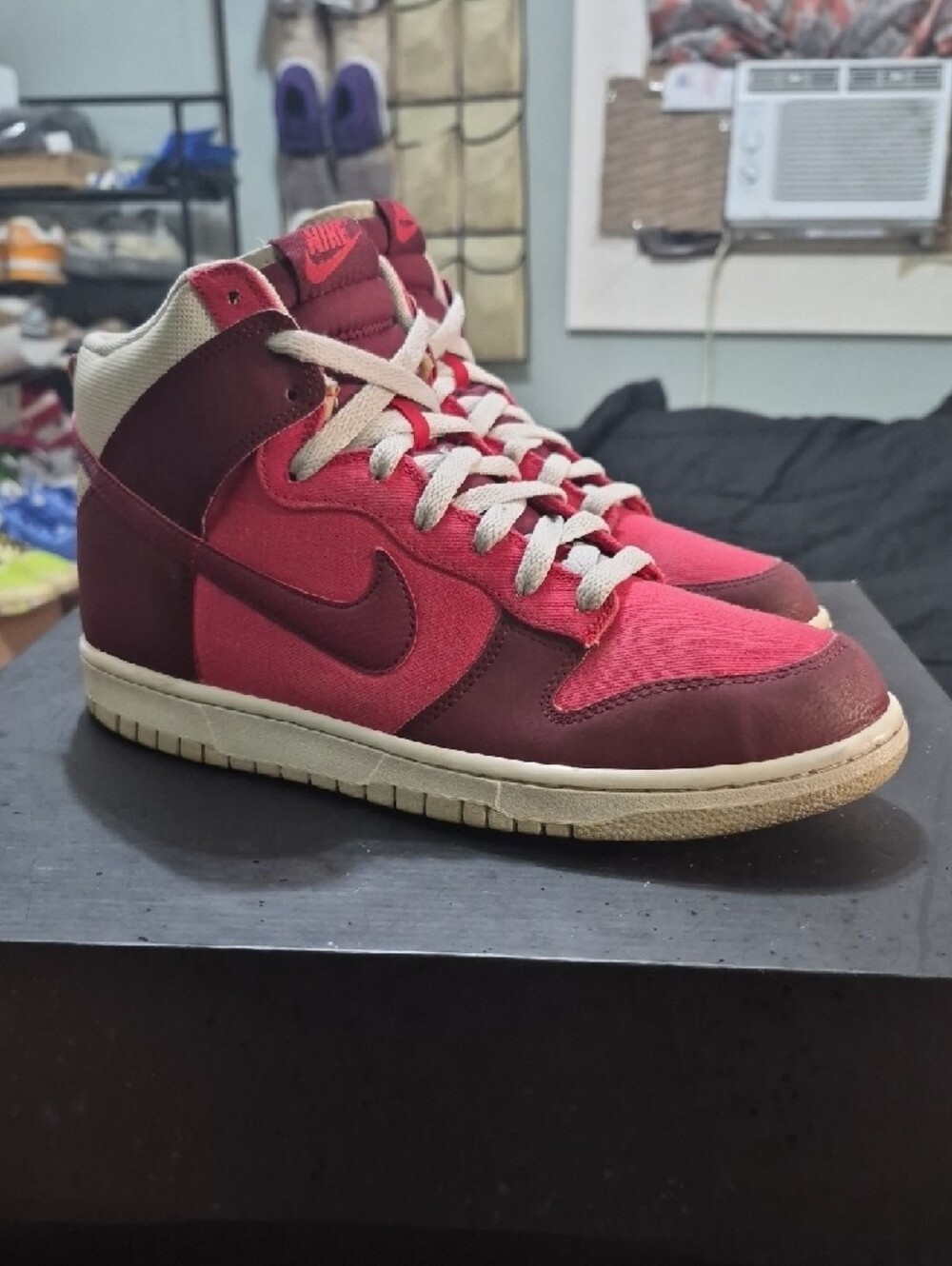 Nike Dunk High Rare 'Hyper Red' (2012) M10/W11.5 EUC - Picture 3 of 10